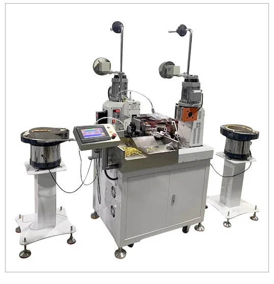 Auto Διπλός-Head Vibrating Crimp Μηχανή